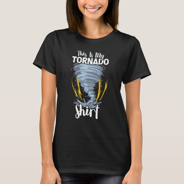 Tornado Storm Hurricane Weather Meteorologist Torn T-Shirt (Vorderseite)