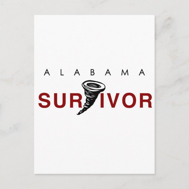 Tornado Survivor Postkarte (Vorderseite)