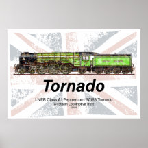 Tornado Vintager Dampfzug Englische Lokomotive