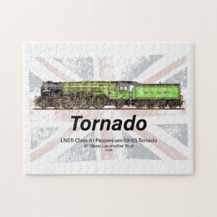 Tornado Vintager Dampfzug Englische Lokomotive Puzzle