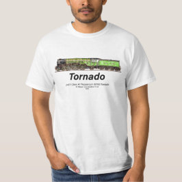 Tornado Vintager Dampfzug Englische Lokomotive T-Shirt