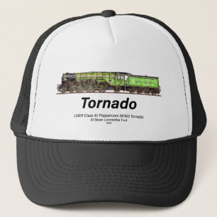 Tornado Vintager Dampfzug Englische Lokomotive Truckerkappe
