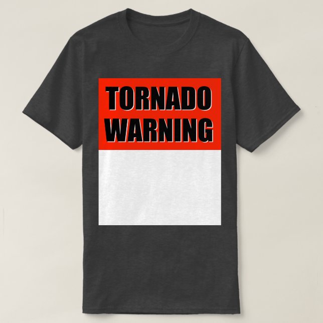 TORNADO WARNUNG T-Shirt (Design vorne)