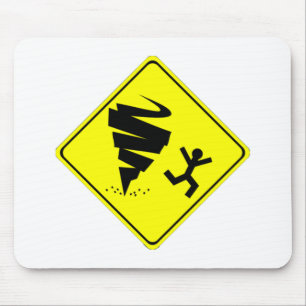 Tornado-Warnzeichen Mousepad