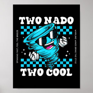 Tornado Zweijähriger Junge Geburtstag Zwei-Nados 2 Poster