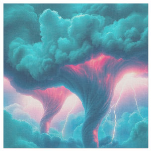 Tornadoes Storm Clouds Blitz Stoff
