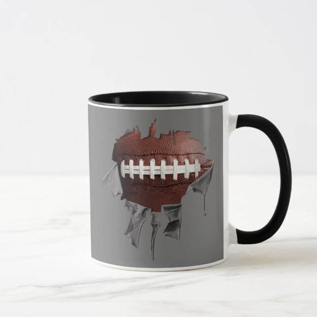 Tornfußball-Ringer-Tasse Tasse (Rechts)