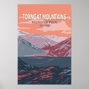 Torngat Mountains Nationalpark Kanada Vintag Poster