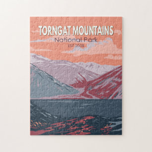 Torngat Mountains Nationalpark Kanada Vintag Puzzle