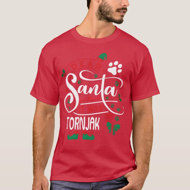 Tornjak Dog Weihnachtsjunge T-Shirt (Vorderseite)