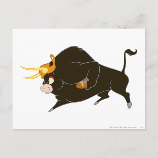Toro der Bull-Gesamtaufladung Postkarte (Vorderseite)