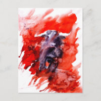 Toro Spanischer Kampf Bull Watercolor