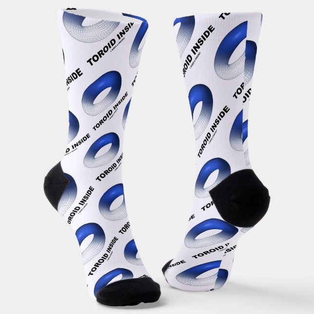 Toroid Inside (Blue Torus) Socken (Gewinkelt)