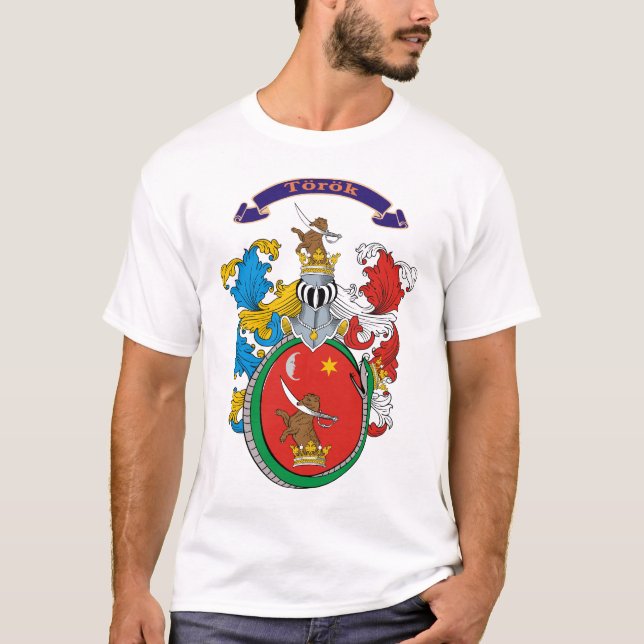 Torok Familien-ungarisches Wappen T - Shirt (Vorderseite)
