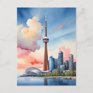 Toronto Aquarellkunst Postkarte