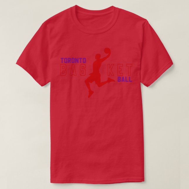 Toronto Basketball Slam Dunks T-Shirt (Design vorne)