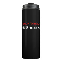Toronto Beach Icons Dark Color