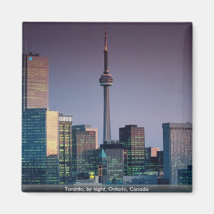 Toronto, bei Nacht, Ontario, Kanada Magnet