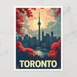 Toronto Canada Art vintage Travel Postkarte