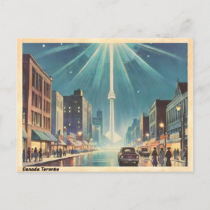 Toronto Canada CN Tower Vintag Postkarte