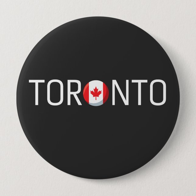 Toronto Canada Flag  Button (Vorderseite)