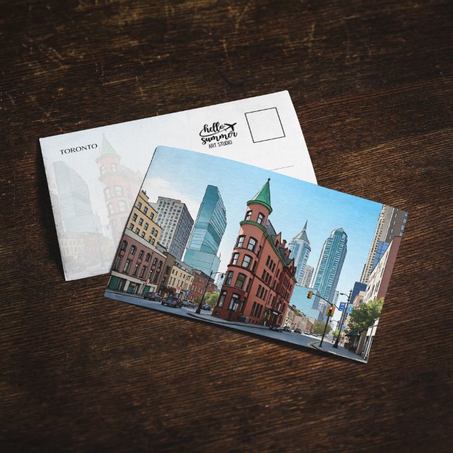 Toronto Canada Gooderham Gebäude Postcard Einladung (Von Creator hochgeladen)