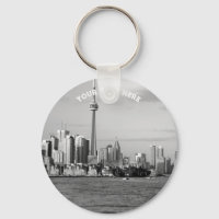 Toronto Canada Ontario Schwarz-weiß Vintag Keychai