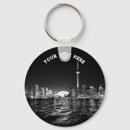 Toronto Canada Ontario Schwarz-weiß Vintag Schlüsselanhänger