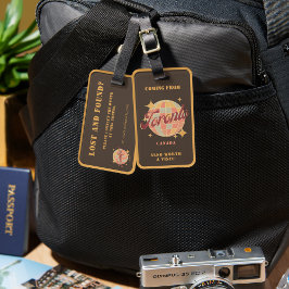 Toronto Canada Retro Vintage Travel Gepäckanhänger