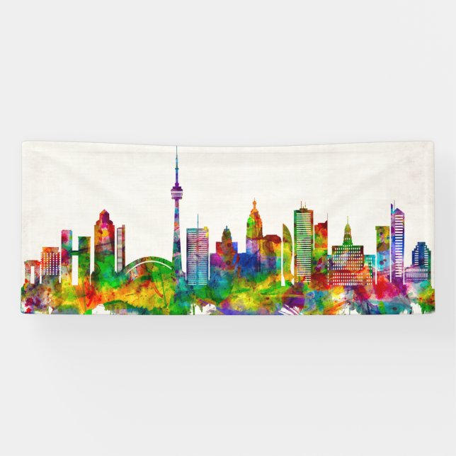 Toronto Canada Skyline Banner (Horizontal)