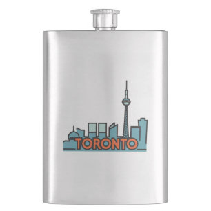 Toronto Canada Skyline Flachmann