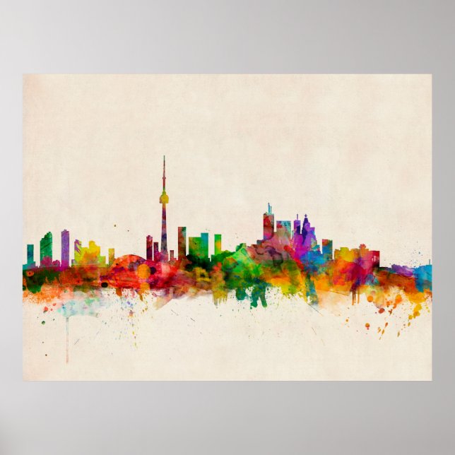 Toronto Canada Skyline Poster (Vorne)