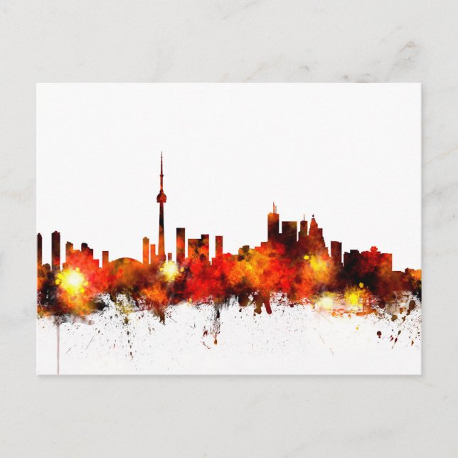Toronto Canada Skyline Postkarte (Vorderseite)