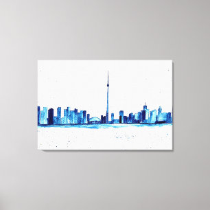 Toronto Canada Skyline Vintag CN Tower Leinwanddruck