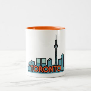 Toronto Canada Skyline Zweifarbige Tasse