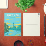 Toronto Canada Travel Art Vintag Postkarte<br><div class="desc">Toronto retro Vektor Reise Design. Toronto,  die Hauptstadt der Provinz Ontario,  ist eine große kanadische Stadt am nordwestlichen Ufer des Ontariosees.</div>