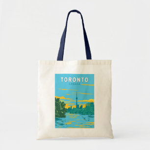 Toronto Canada Travel Art Vintag Tragetasche