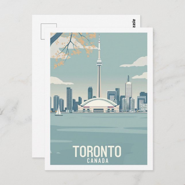 Toronto Canada Vintag Famous Travel Place Postkarte (Vorne/Hinten)