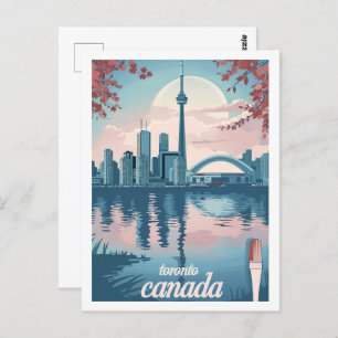 Toronto Canada Vintag Famous Travel Place Postkarte