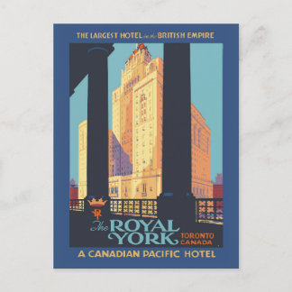 Toronto Canada Vintage Reiseplakat Postkarte