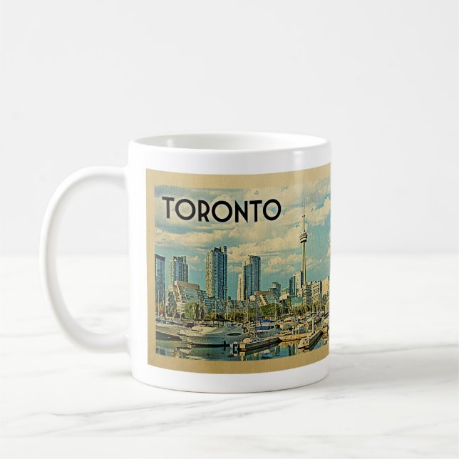 Toronto Canada Vintage Travel Kaffeetasse (Links)