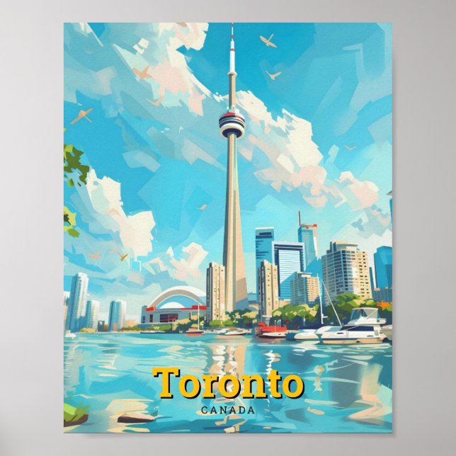 Toronto Canada Vintage Travel Poster (Vorne)