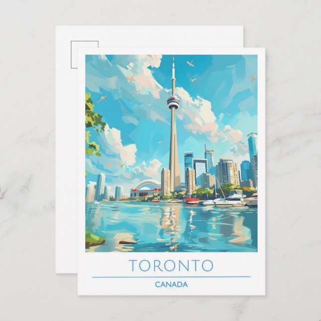 Toronto Canada Vintage Travel Postkarte (Vorne/Hinten)