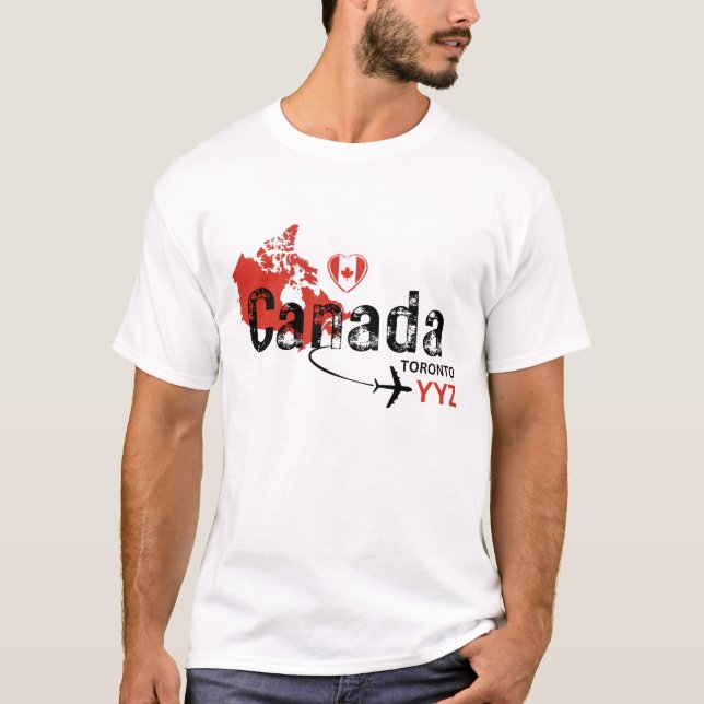 Toronto Canada YYZ Airport Code T-Shirt (Vorderseite)