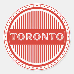 Toronto City Pride-Emblem – Kanadische Identität Runder Aufkleber