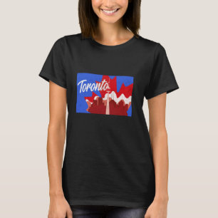 Toronto City Skyline Kanada Reise Vintage Poster T-Shirt