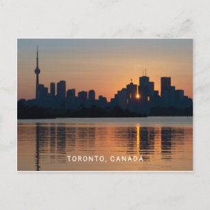 Toronto Cityscape bei Sunset Postcard Postkarte