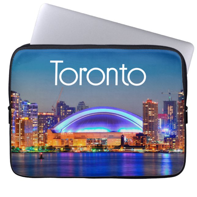 Toronto Cityscape Laptop Sleeve (Vorderseite)