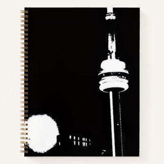 Toronto CN Tower Schwarz-Weiß-Vektor  Notizbuch