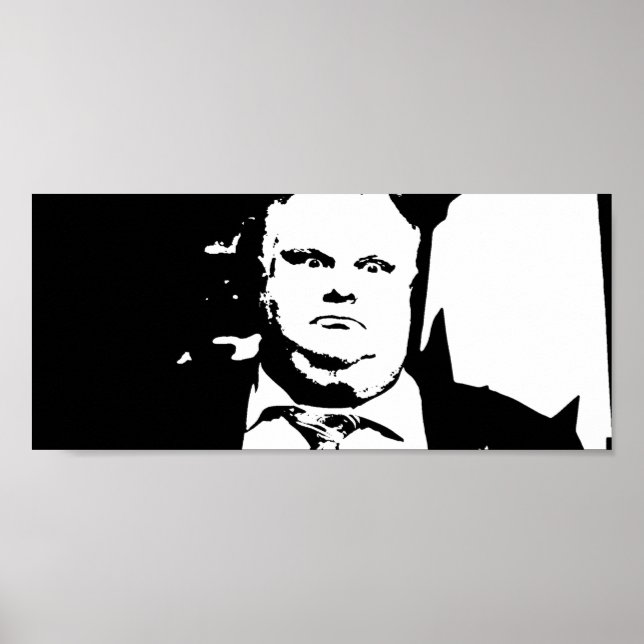Toronto Crack Smoking Mayor Rob Ford Poster (Vorne)